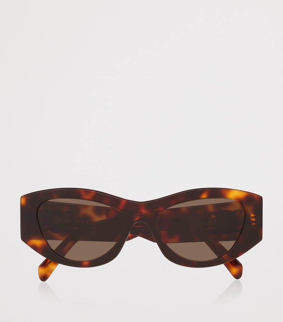 Celine Brown Tortoiseshell Triomphe CL40308U Irregular Sunglasses