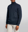 Cotton Half-Zip Sweater NAVY