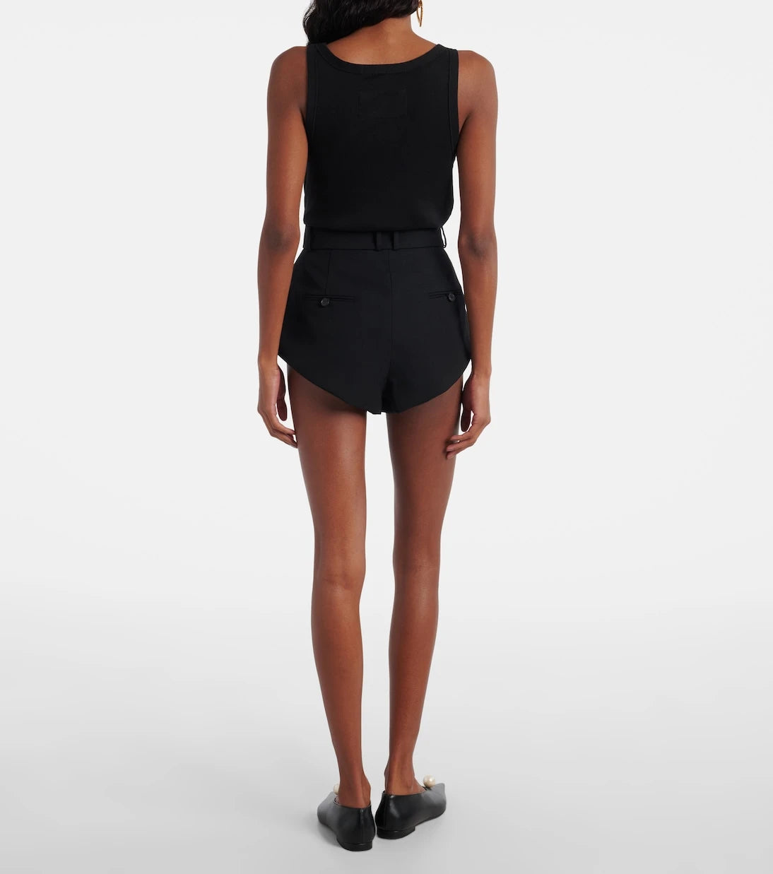 Magda Butrym - Belted wool shorts