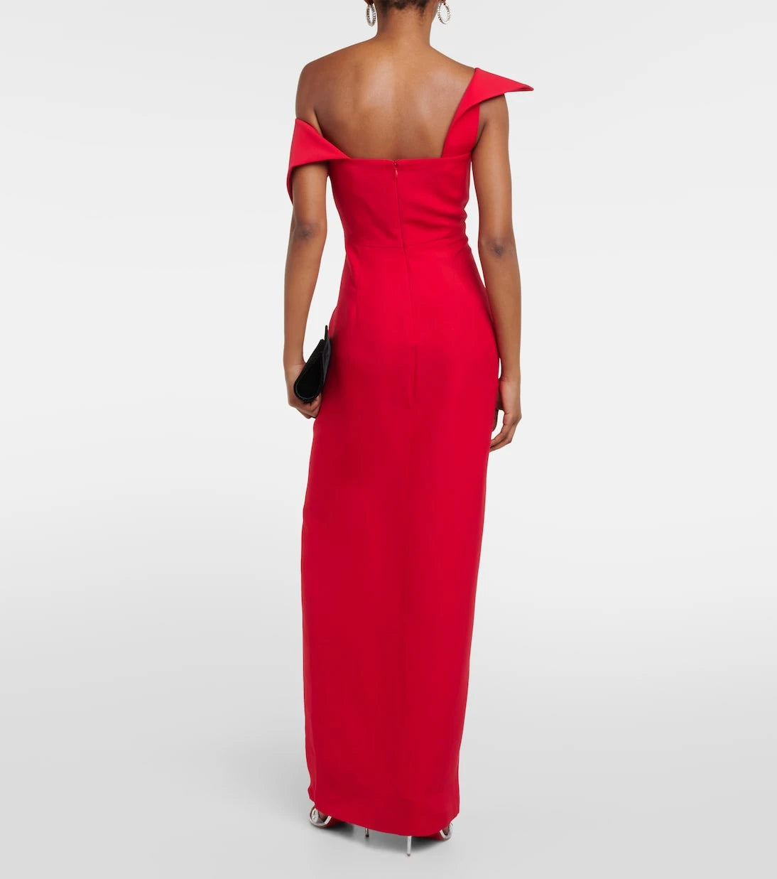 Roland Mouret - Asymmetric wool and silk gown