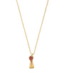 Yellow Gold and Sapphire Unlock Happiness Necklace
