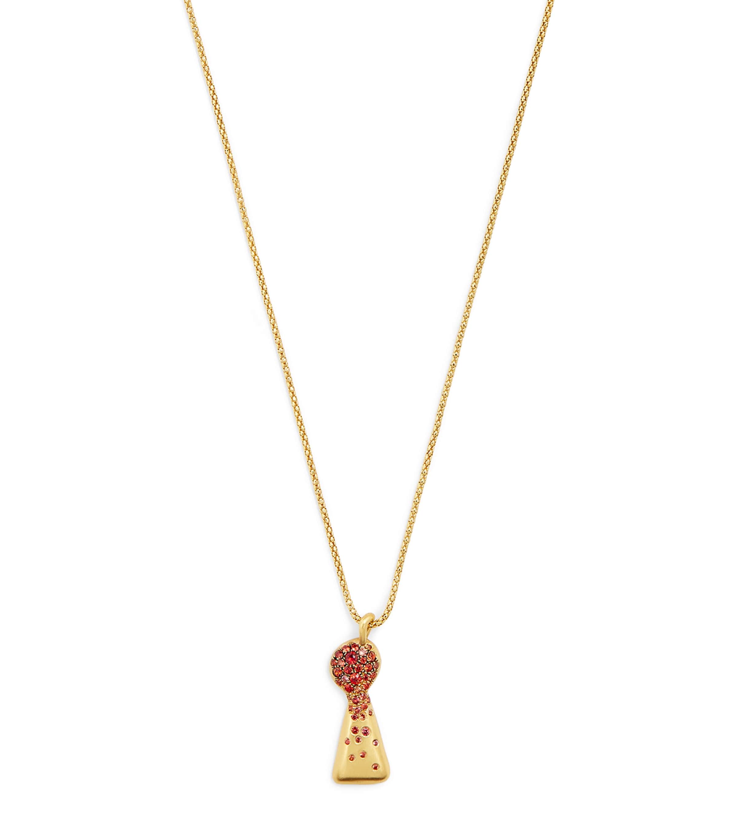 Yellow Gold and Sapphire Unlock Happiness Necklace