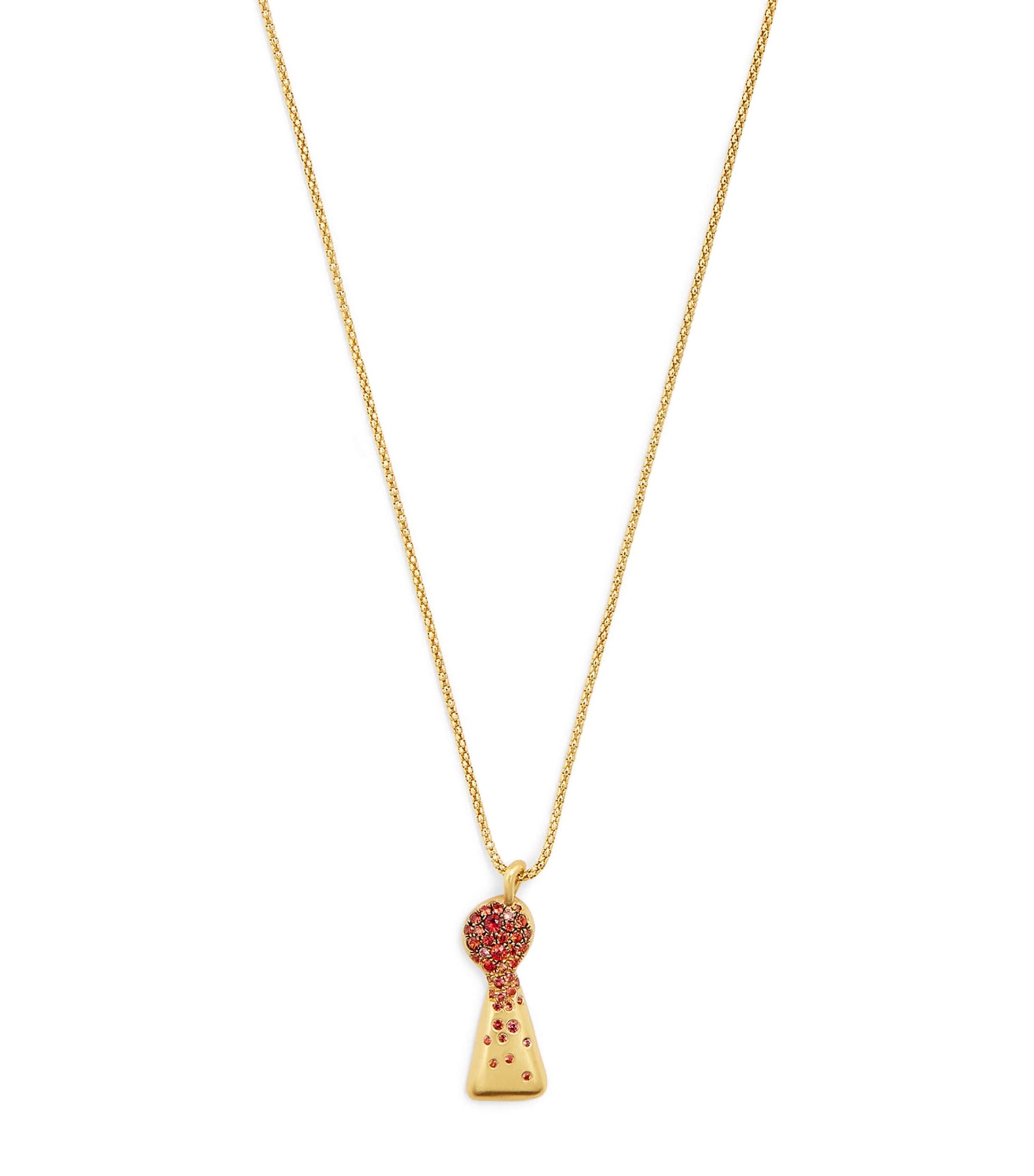 Yellow Gold and Sapphire Unlock Happiness Necklace