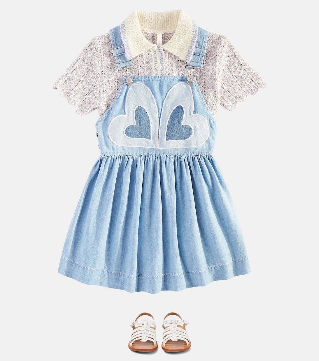 Zimmermann Kids - Waverly Heart denim dress