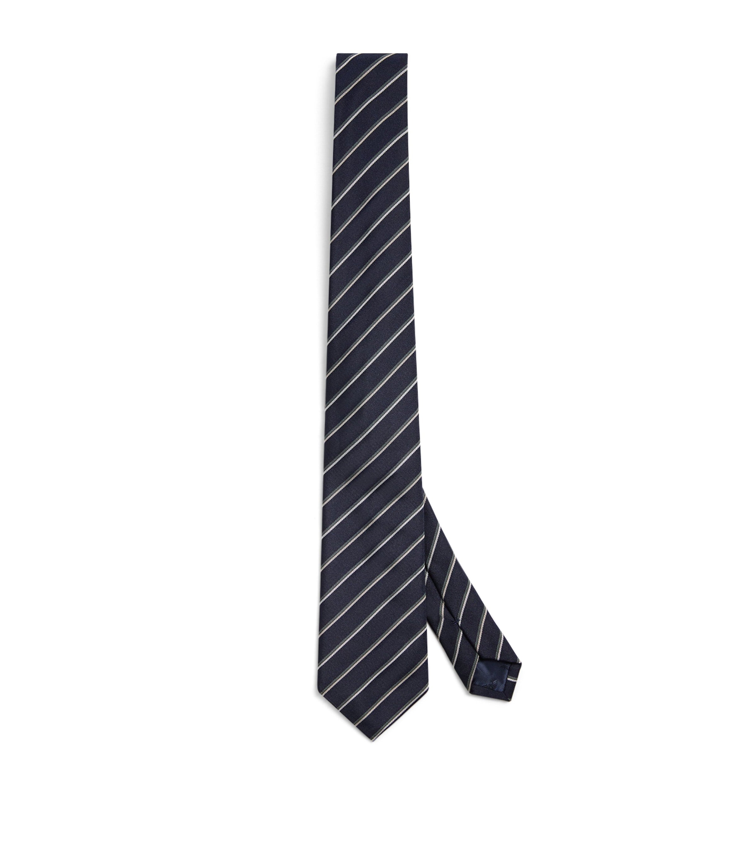 Emporio Armani Silk Stripe Tie