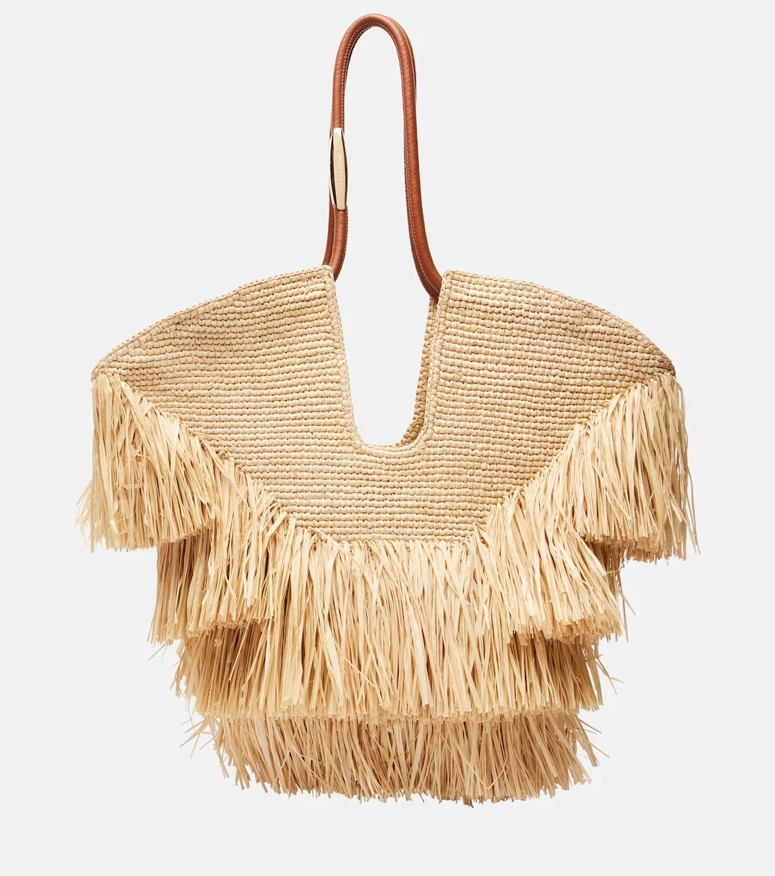 Zimmermann - Goldentime Medium raffia tote bag