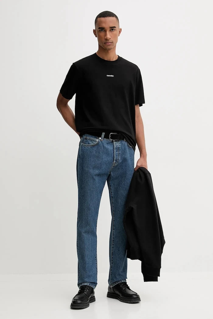 Calvin Klein pamuk ve elastanlı erkek tişörtü