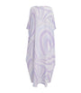 Purple Iride Kaftan Maxi Dress