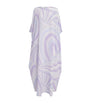 Purple Iride Kaftan Maxi Dress