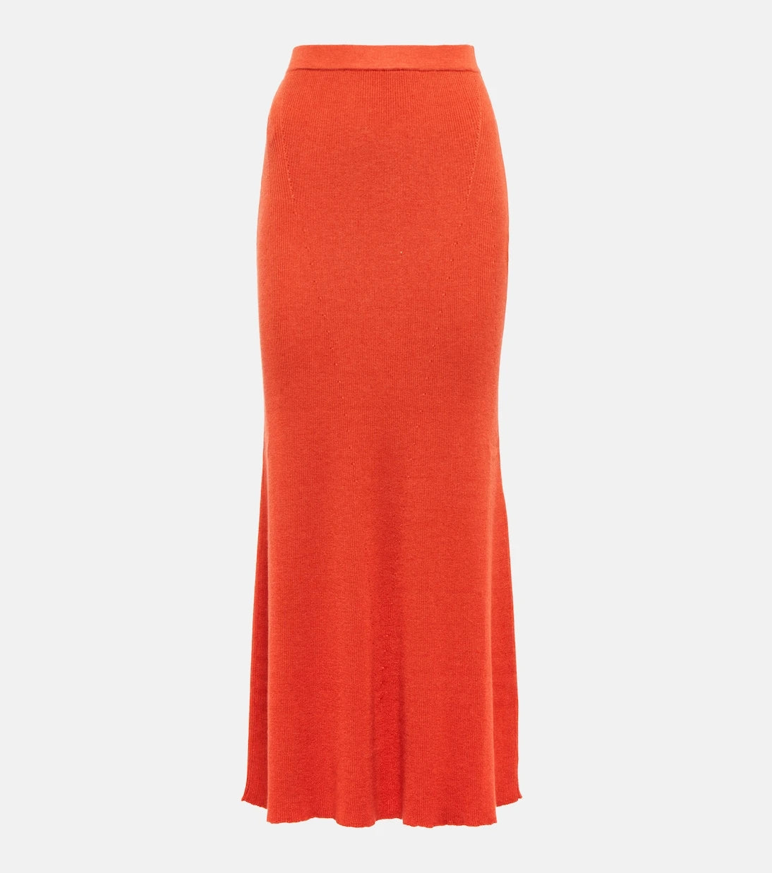 Gabriela Hearst - Epper ribbed-knit high-rise midi skirt