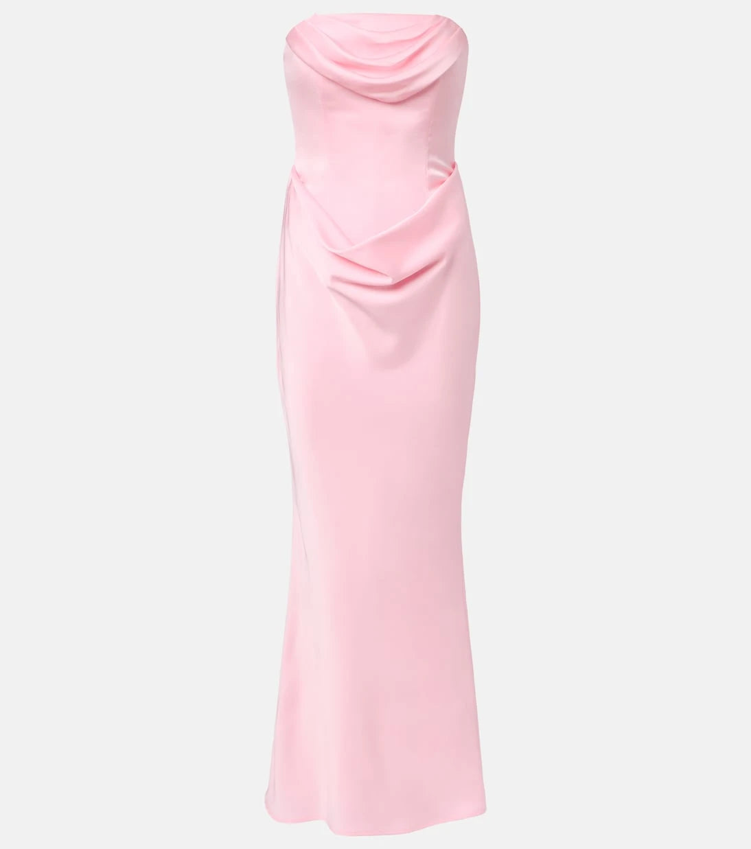 Rotate - Corsage draped satin gown