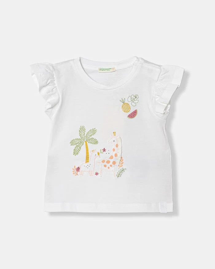 United Colors of Benetton çocuk pamuklu tişört