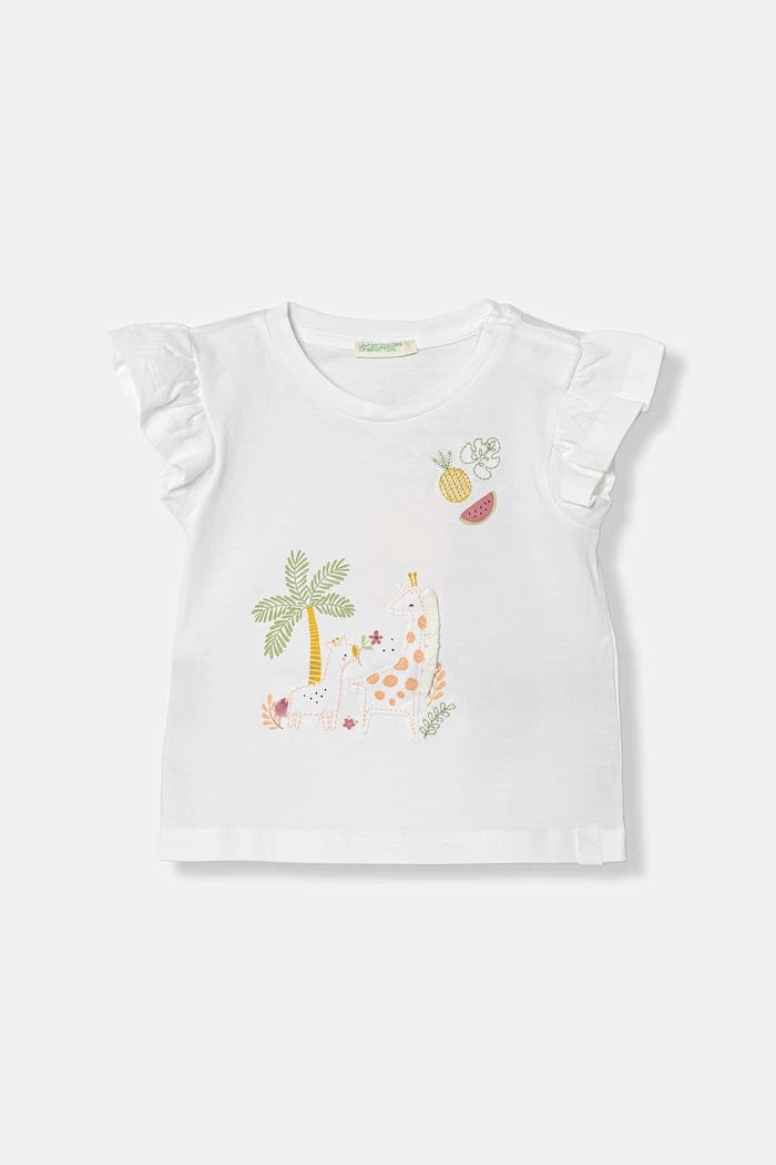 United Colors of Benetton çocuk pamuklu tişört