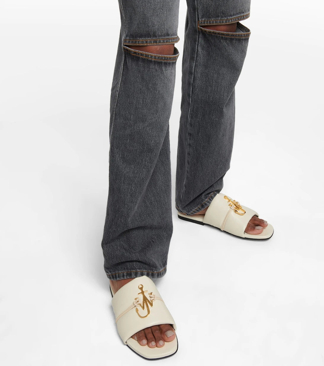 JW Anderson - Anchor leather slides