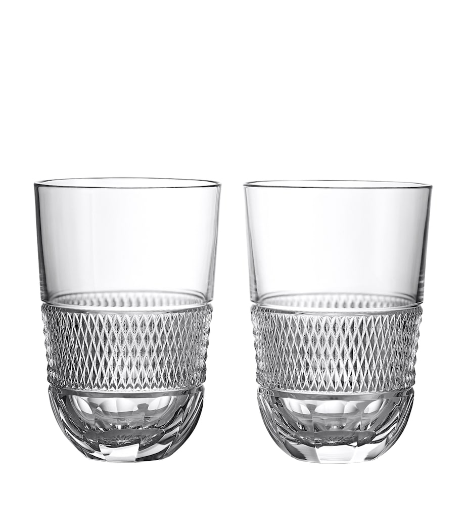 Set of 2 Crystal Copper Coast Water Glasses