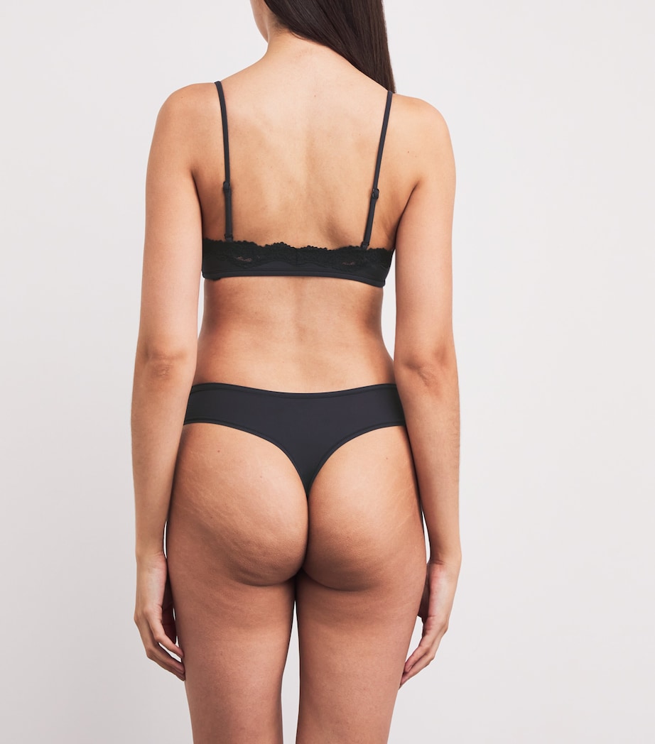 Lace-Trim Fits Everybody Scoop-Neck Bralette