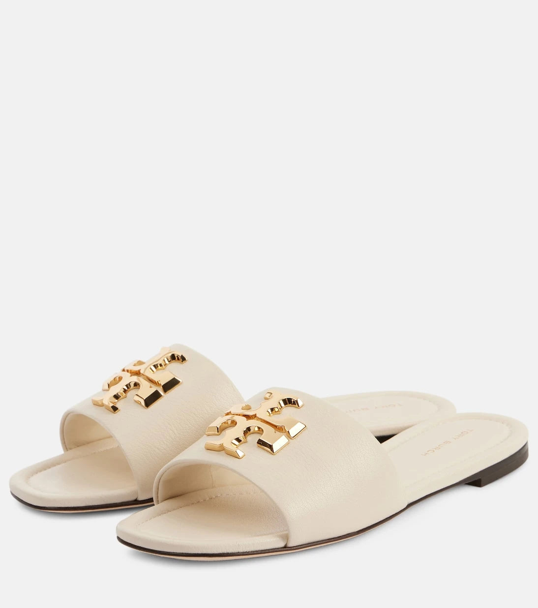 Tory Burch - Eleanor T Monogram leather slides