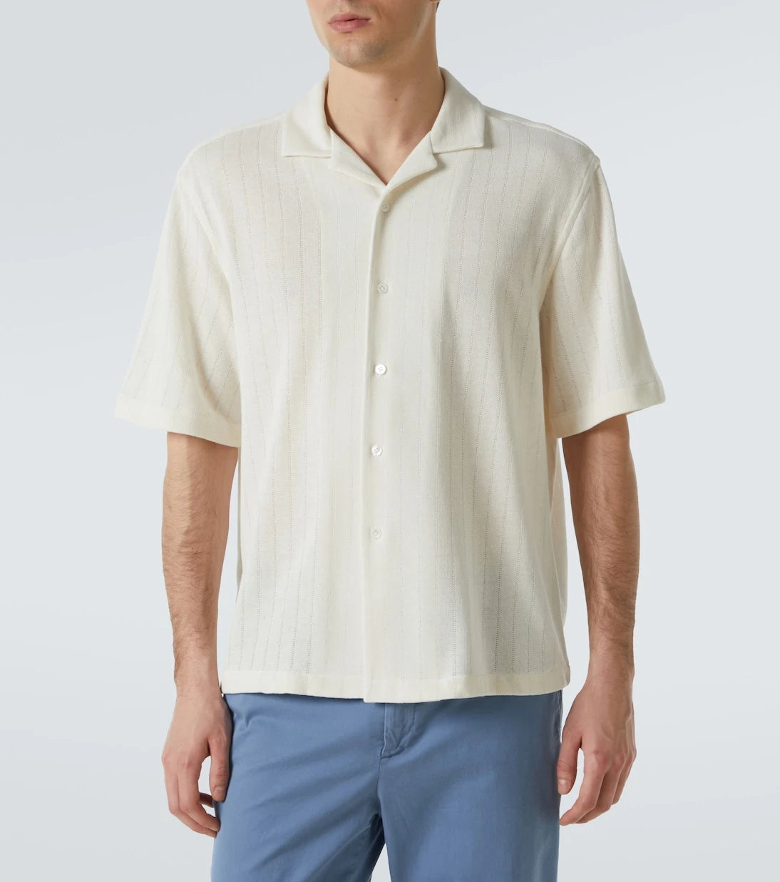 Lardini - Striped bowling shirt