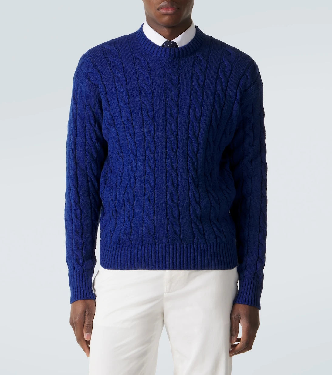 Dunhill - Cable-knit cotton sweater
