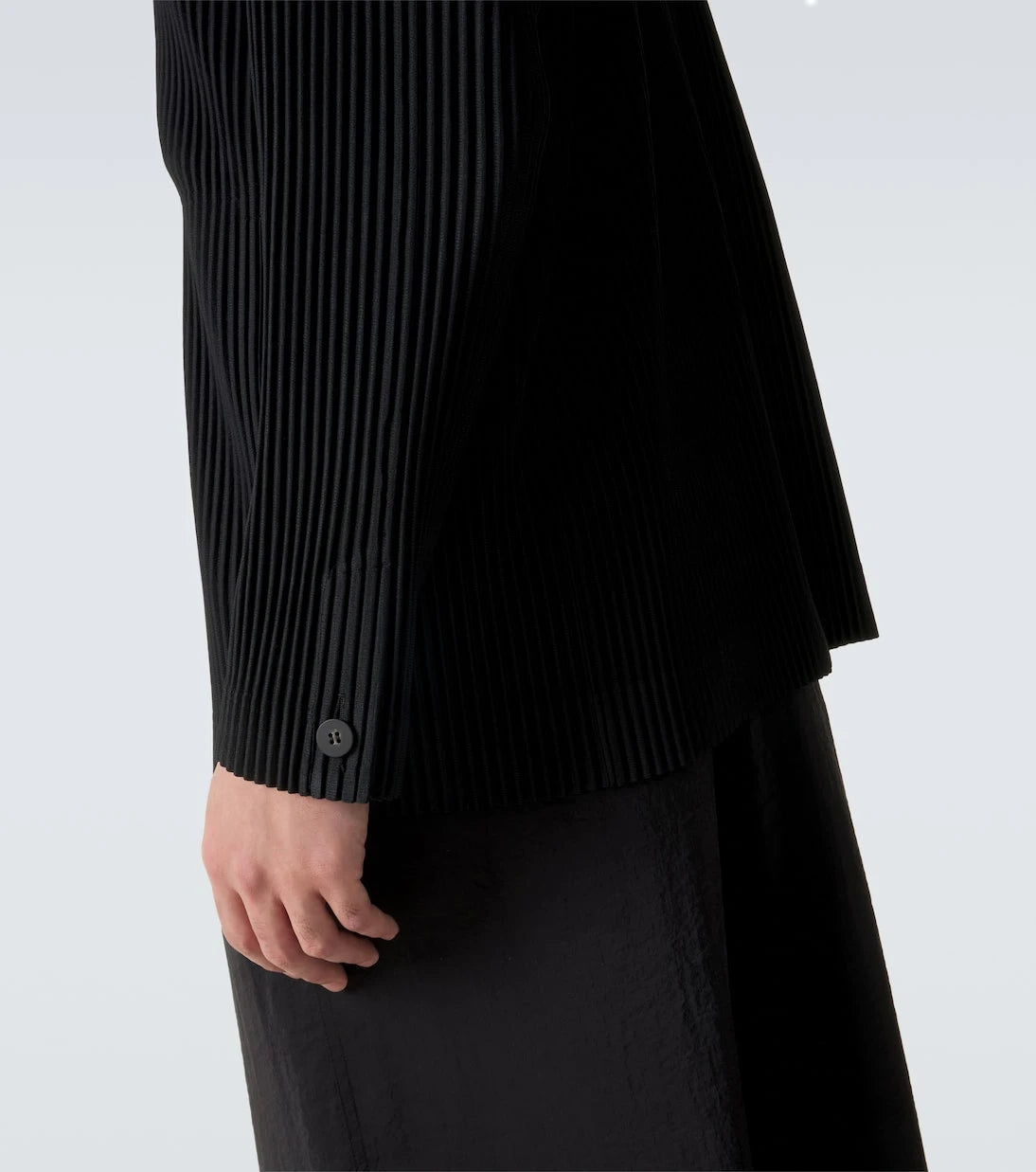 Homme Plissé Issey Miyake - سترة بلايزر مطوية أساسية
