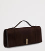 Suede May Clutch Bag EBONY