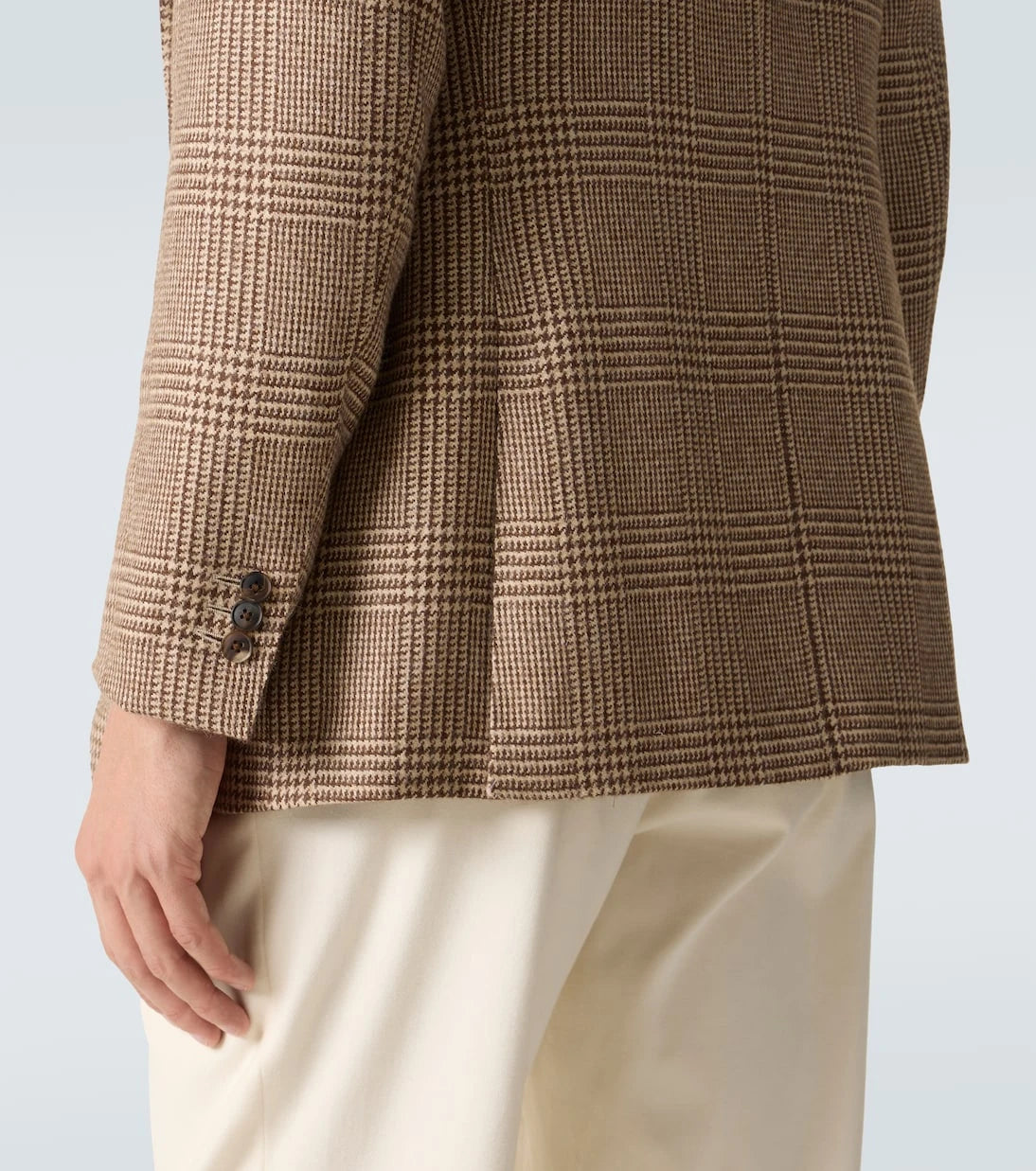 Saman Amel - Prince of Wales check alpaca blazer