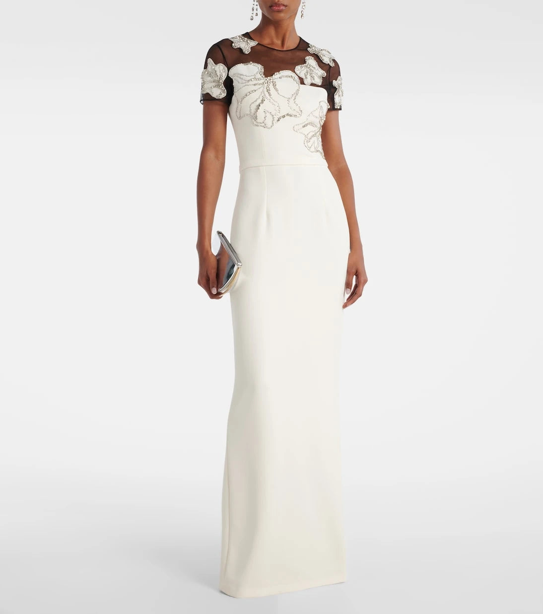 Safiyaa - Embellished crêpe gown