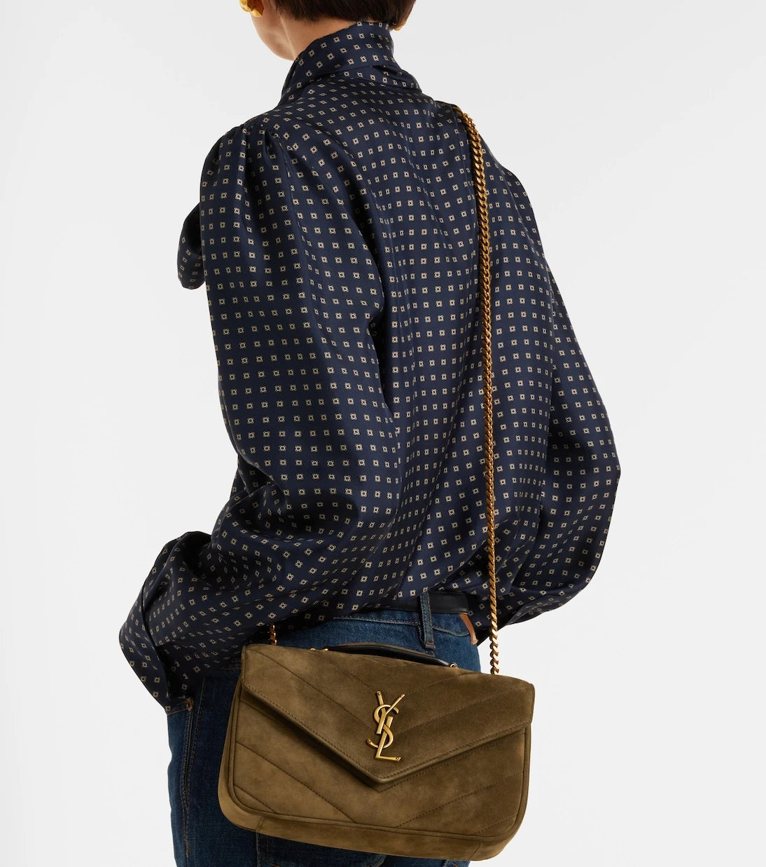 Saint Laurent - Loulou Small suede shoulder bag