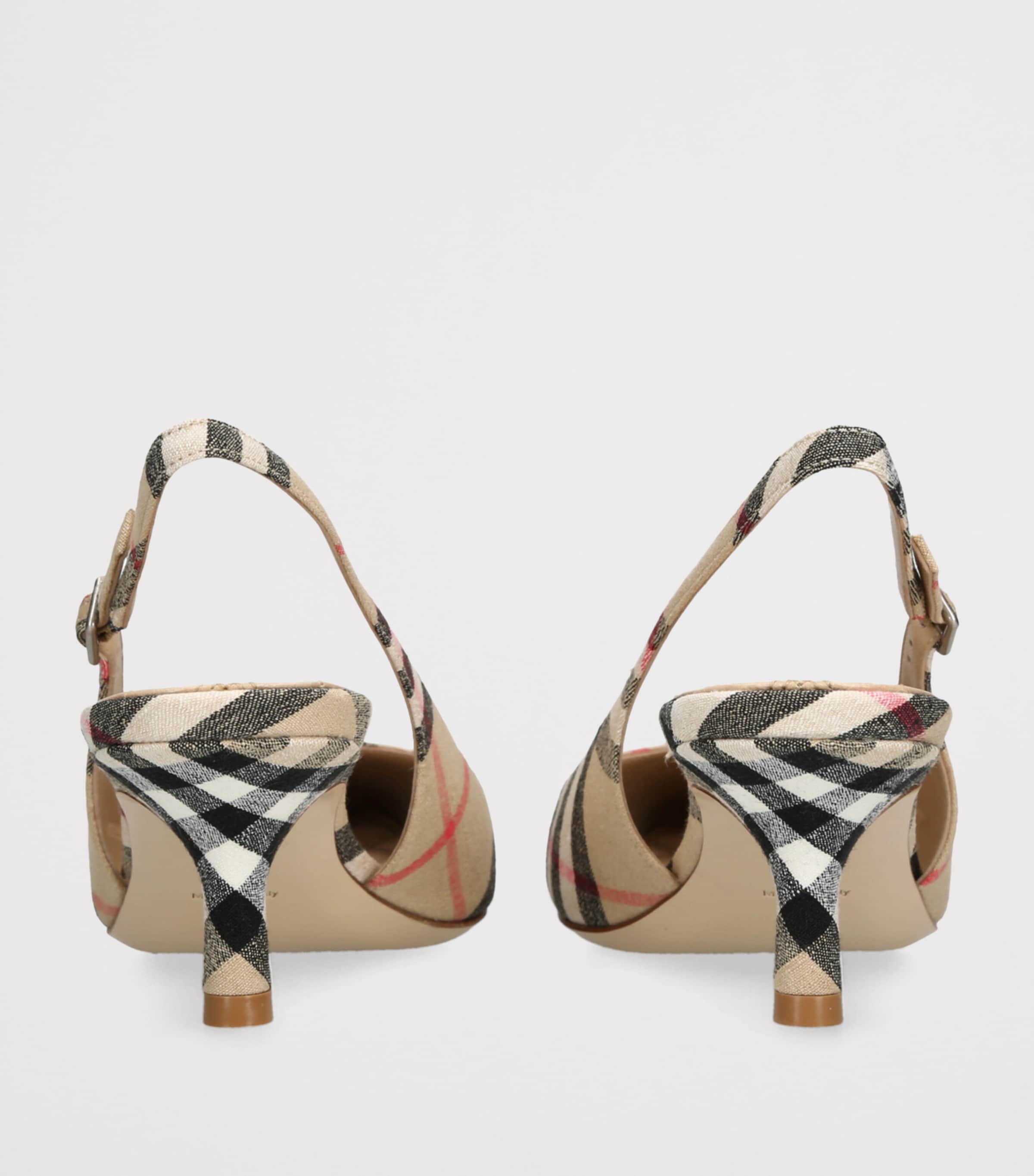 Beige LF Dame Slingback Heels 55