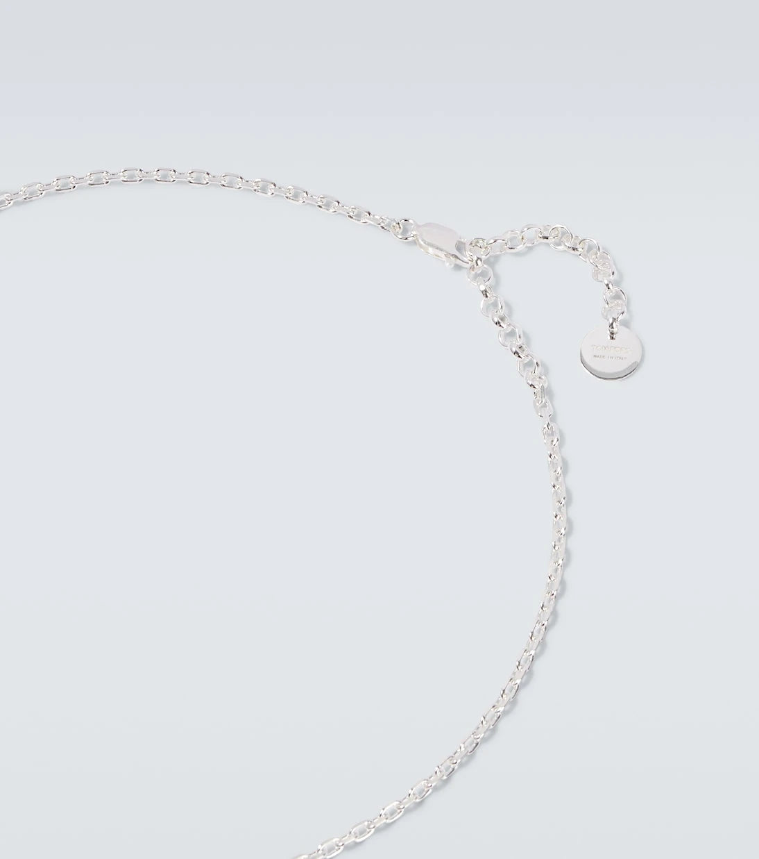 Tom Ford - T sterling silver pendant necklace
