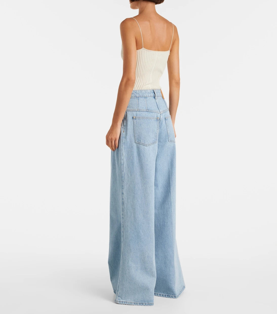 Nina Ricci - High-rise wide-leg jeans