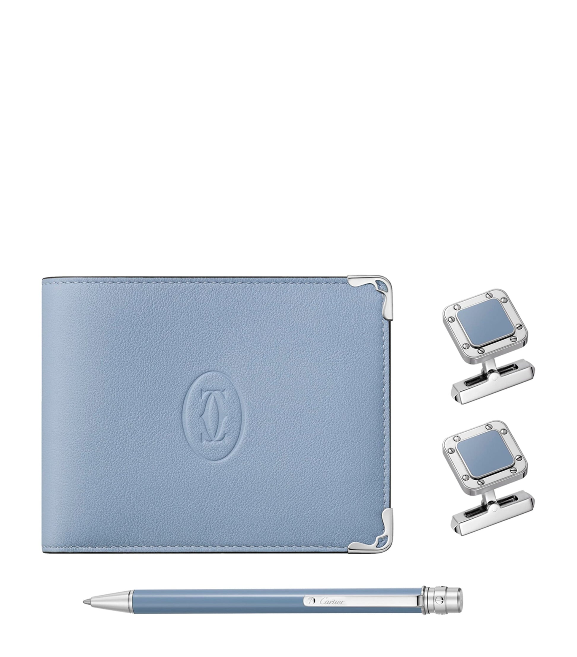 Santos De Cartier Cufflinks, Pen and Wallet Set