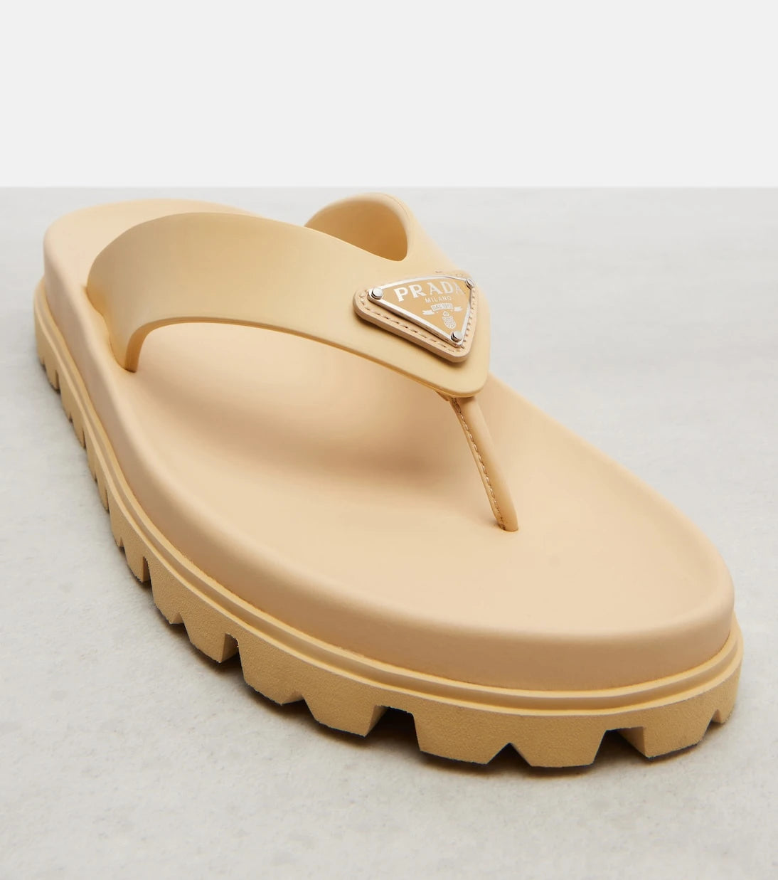 Prada - Logo thong sandals