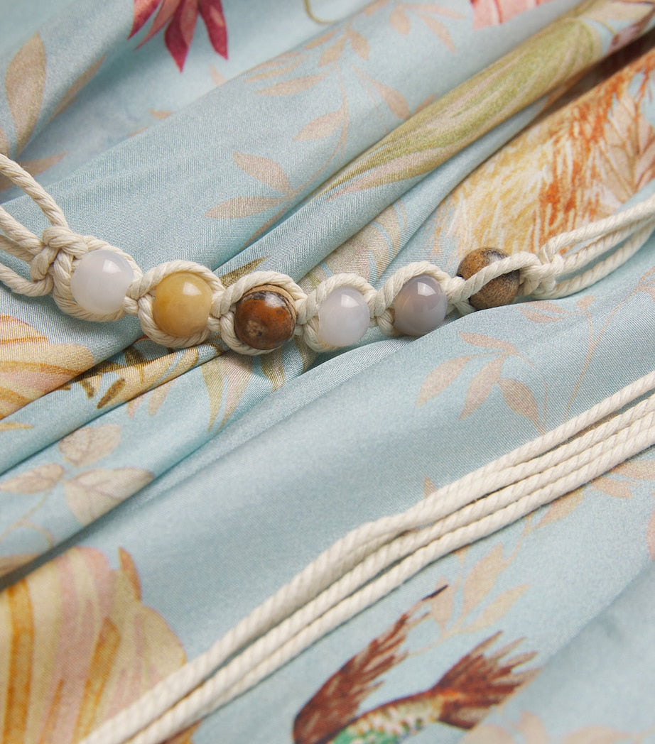 Zimmermann Multi Silk Palm Ascension Maxi Dress