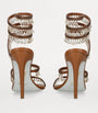 René Caovilla Brown Embellished Chandelier Sandals 105