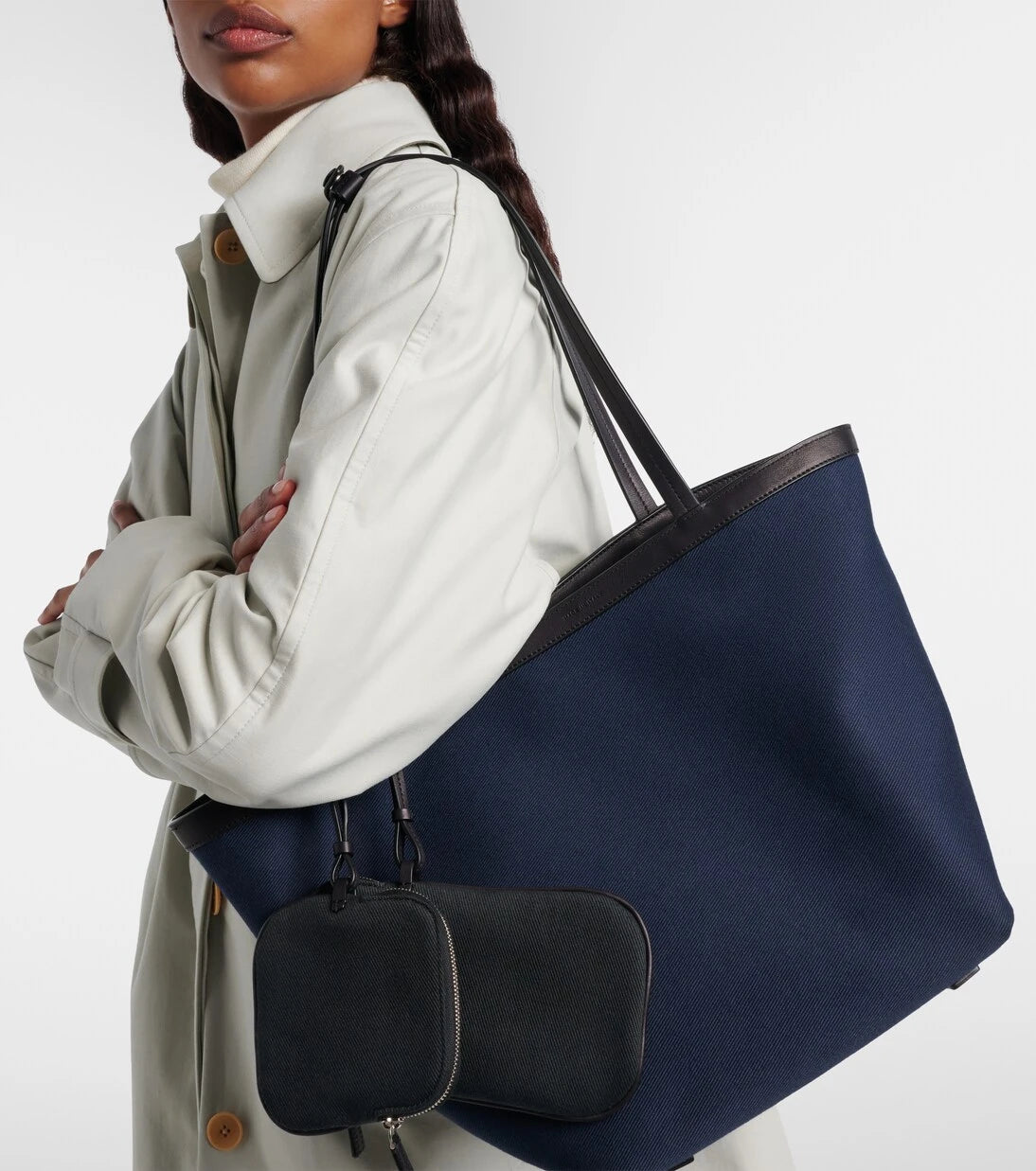 The Row - Park Three Stitch reversible canvas tote bag