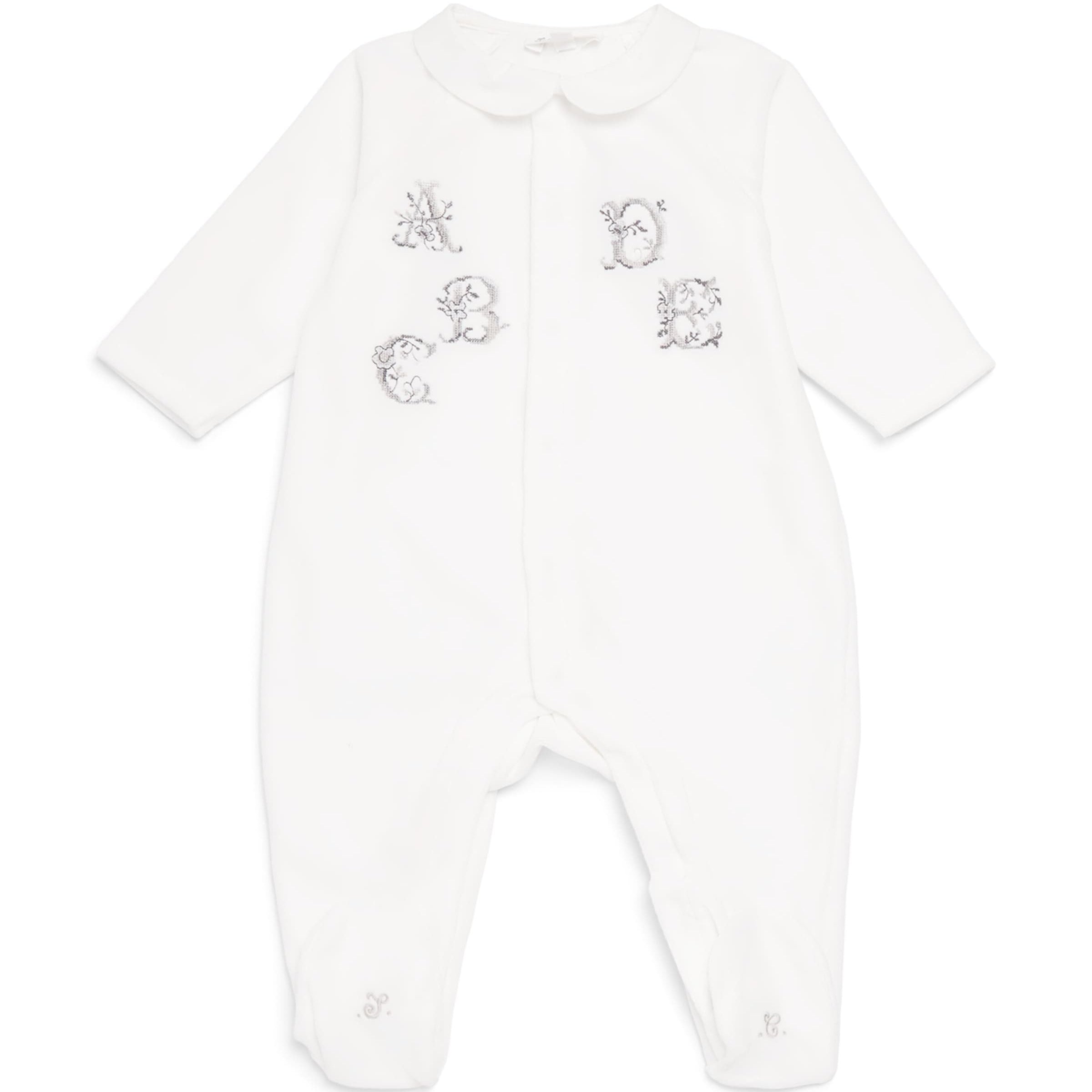 Velvet Embroidered Alphabet All-in-One (Newborn-2 Years)