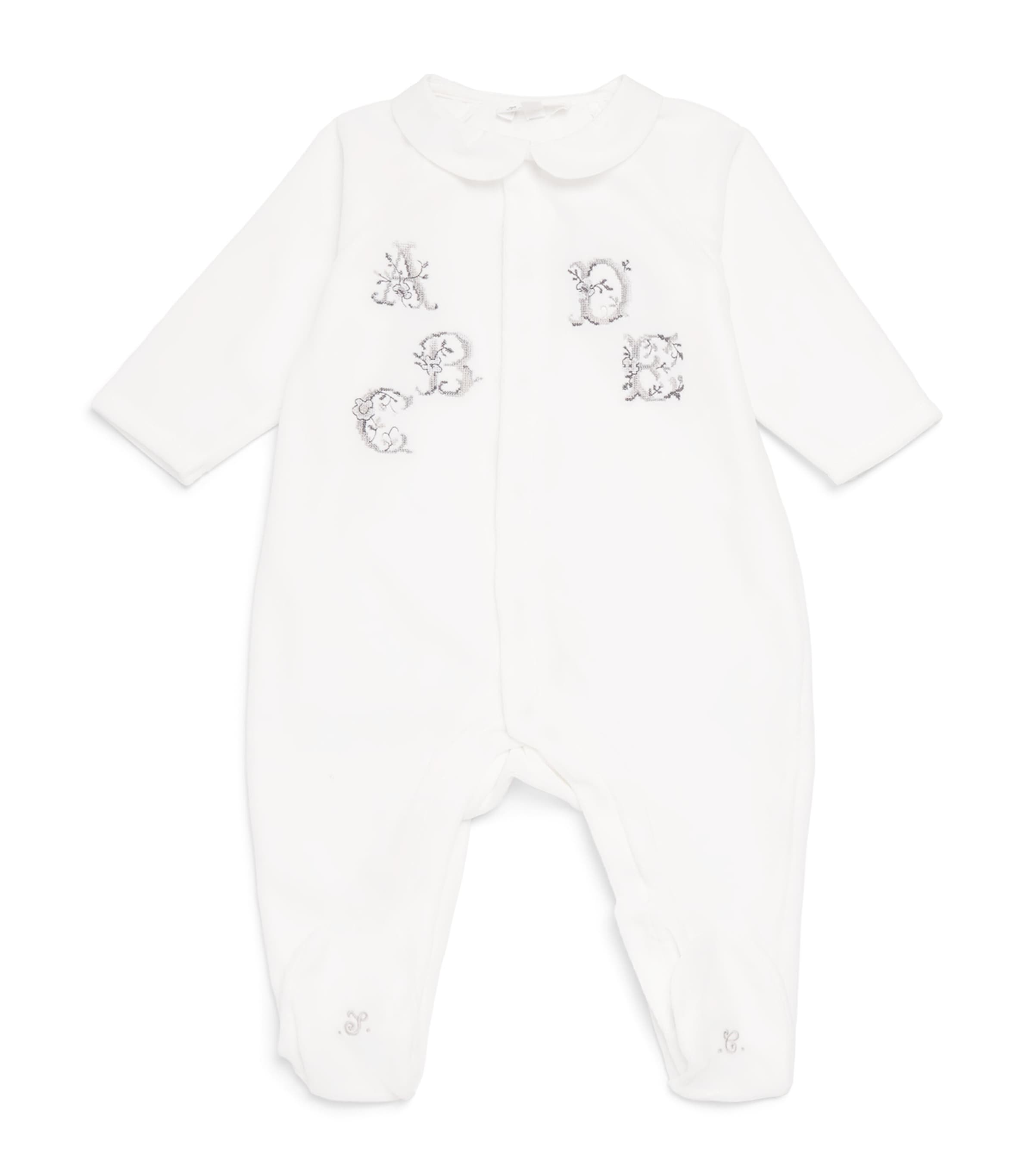 Velvet Embroidered Alphabet All-in-One (Newborn-2 Years)