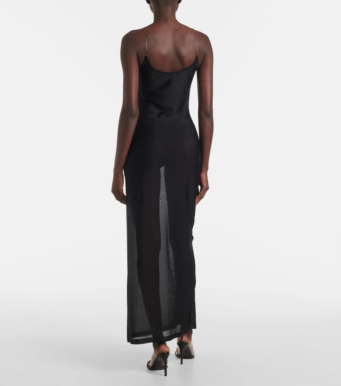 Alaïa - Sheer knitted midi dress
