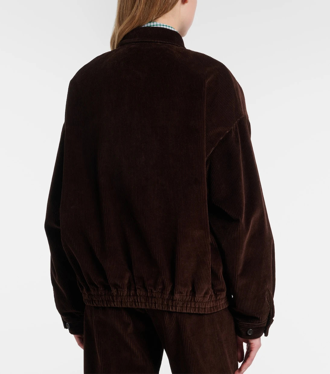 Miu Miu - Oversized cotton corduroy blouson jacket