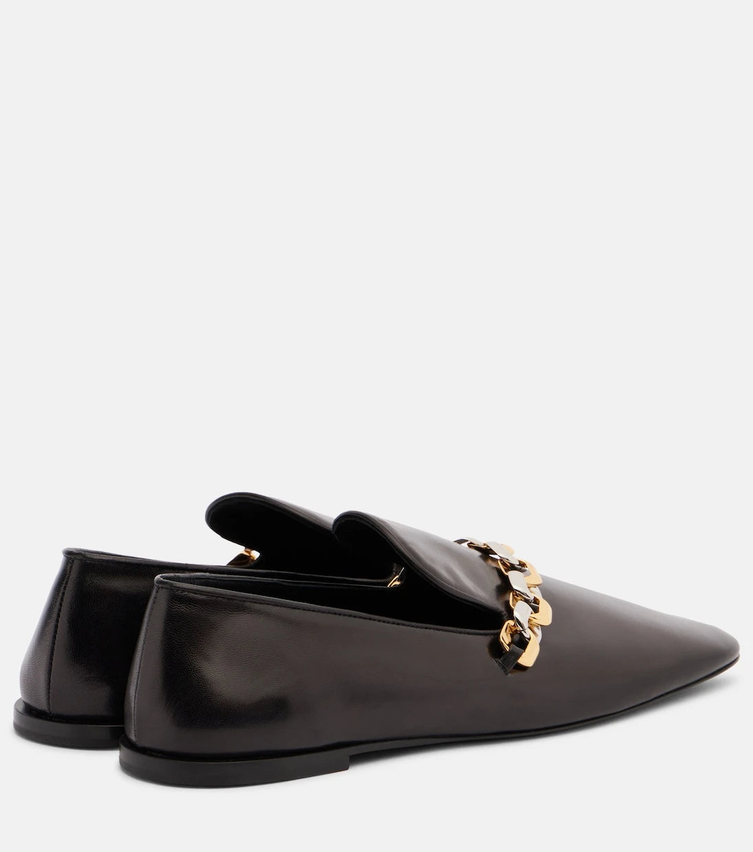 Jil Sander - Chain-detail leather loafers