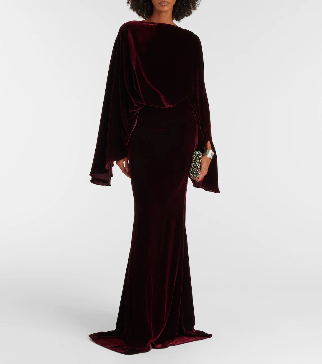 Taller Marmo - Musidora draped velvet gown