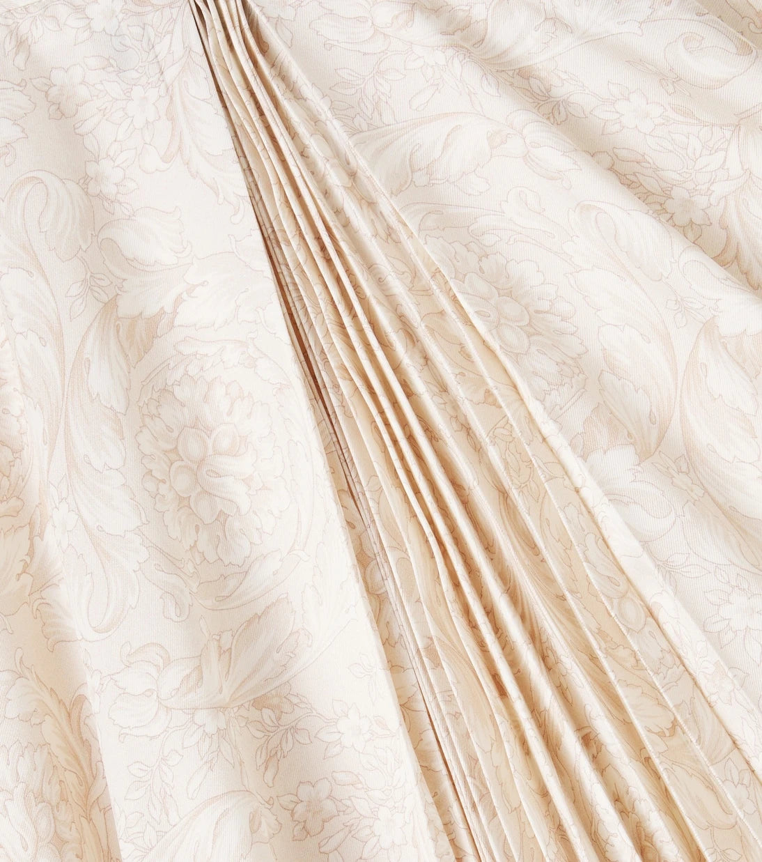 Versace Kids - Barocco pleated twill skirt