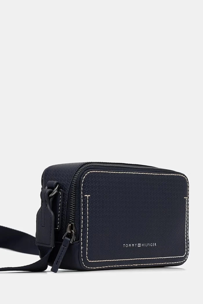 Tommy Hilfiger erkek suni deri omuz çantası