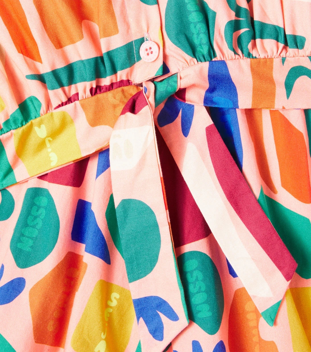 Fábula - Printed cotton crop shirt and shorts set