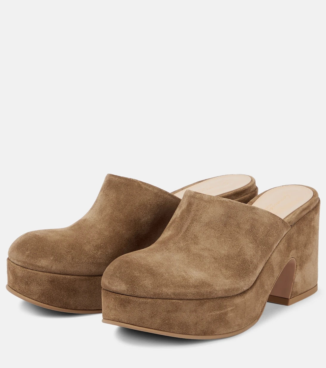 Gianvito Rossi - Lyss suede platform mules