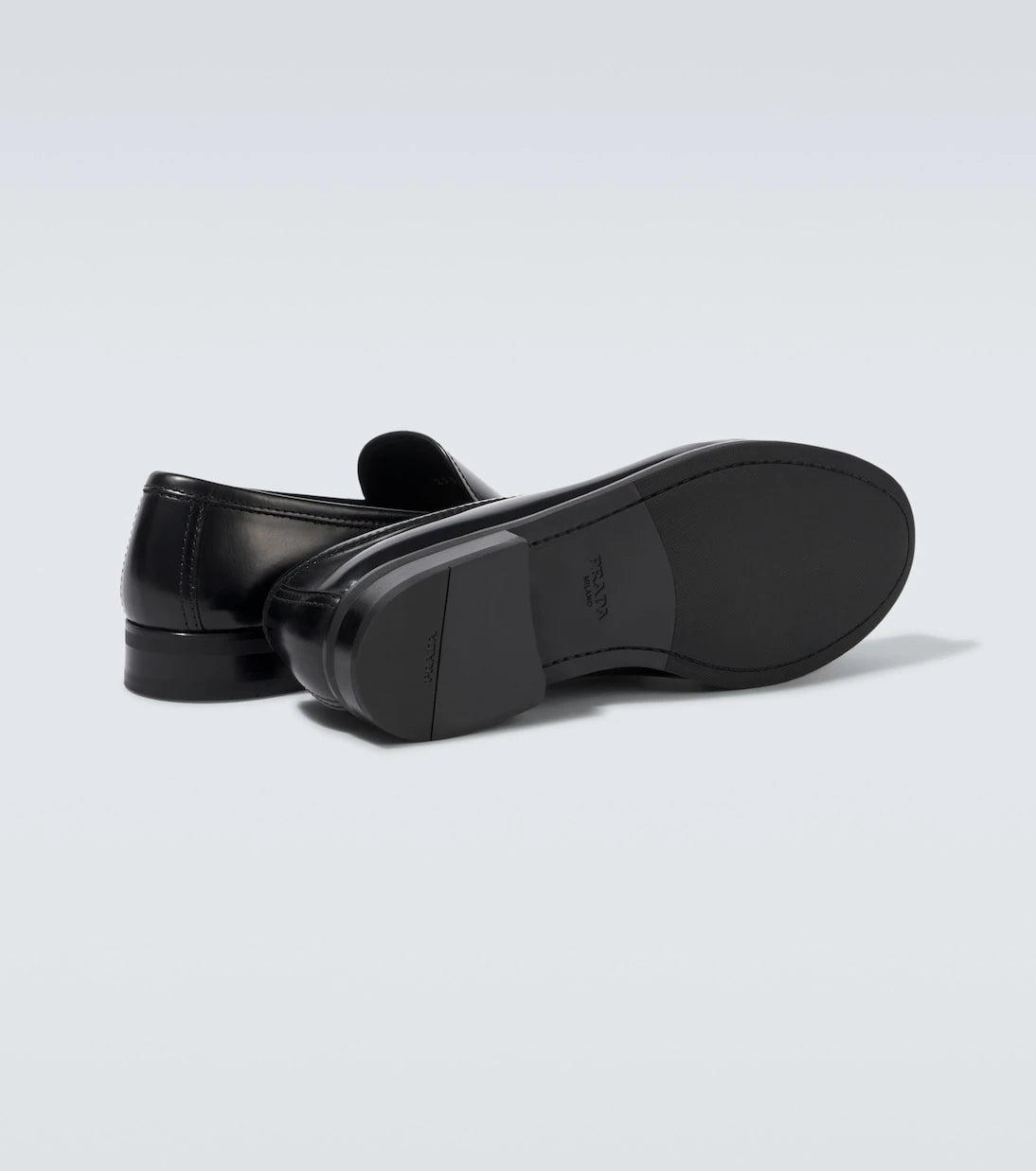 Prada - Leather loafers