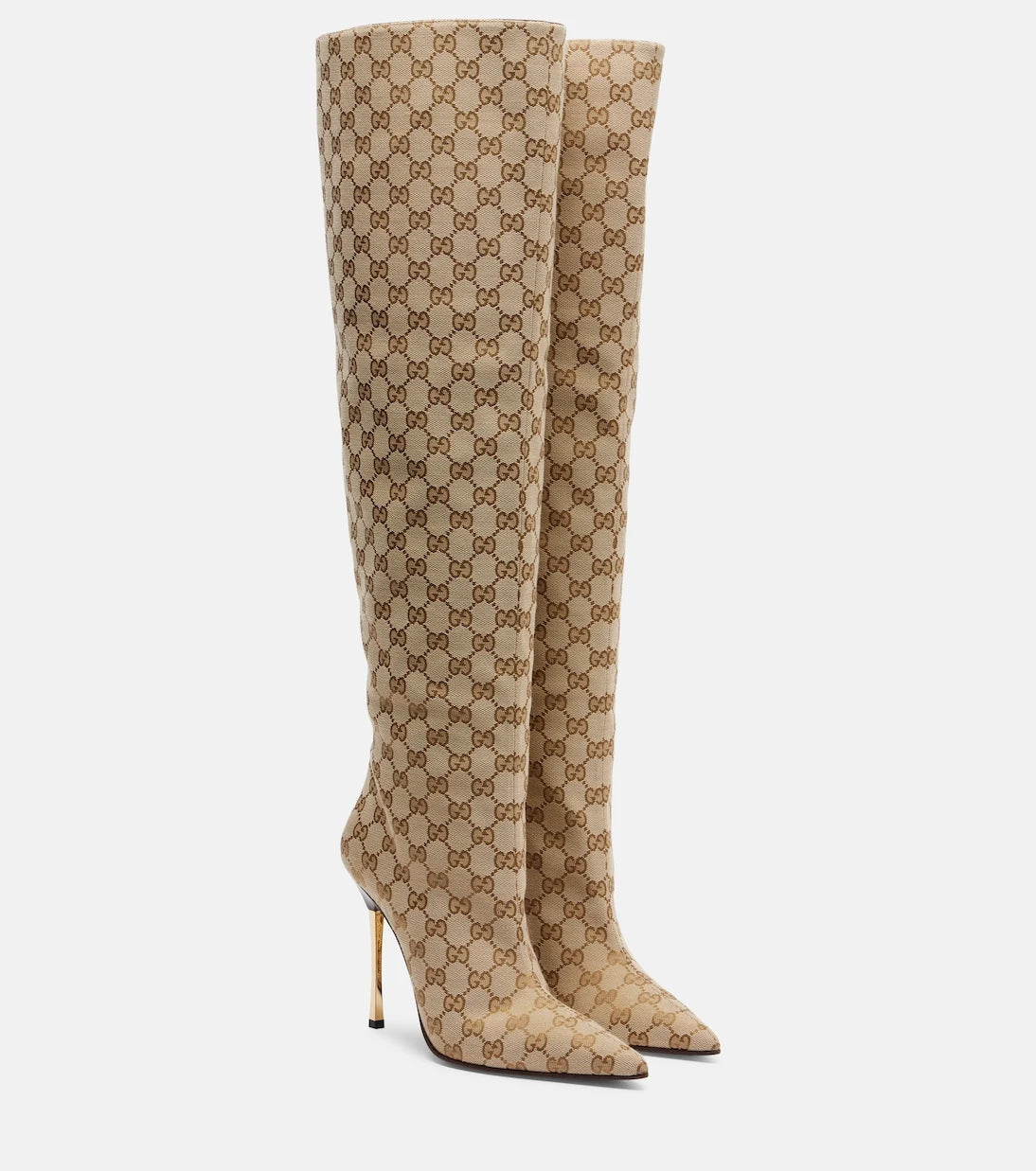 Gucci - Bombshell GG Canvas over-the-knee boots