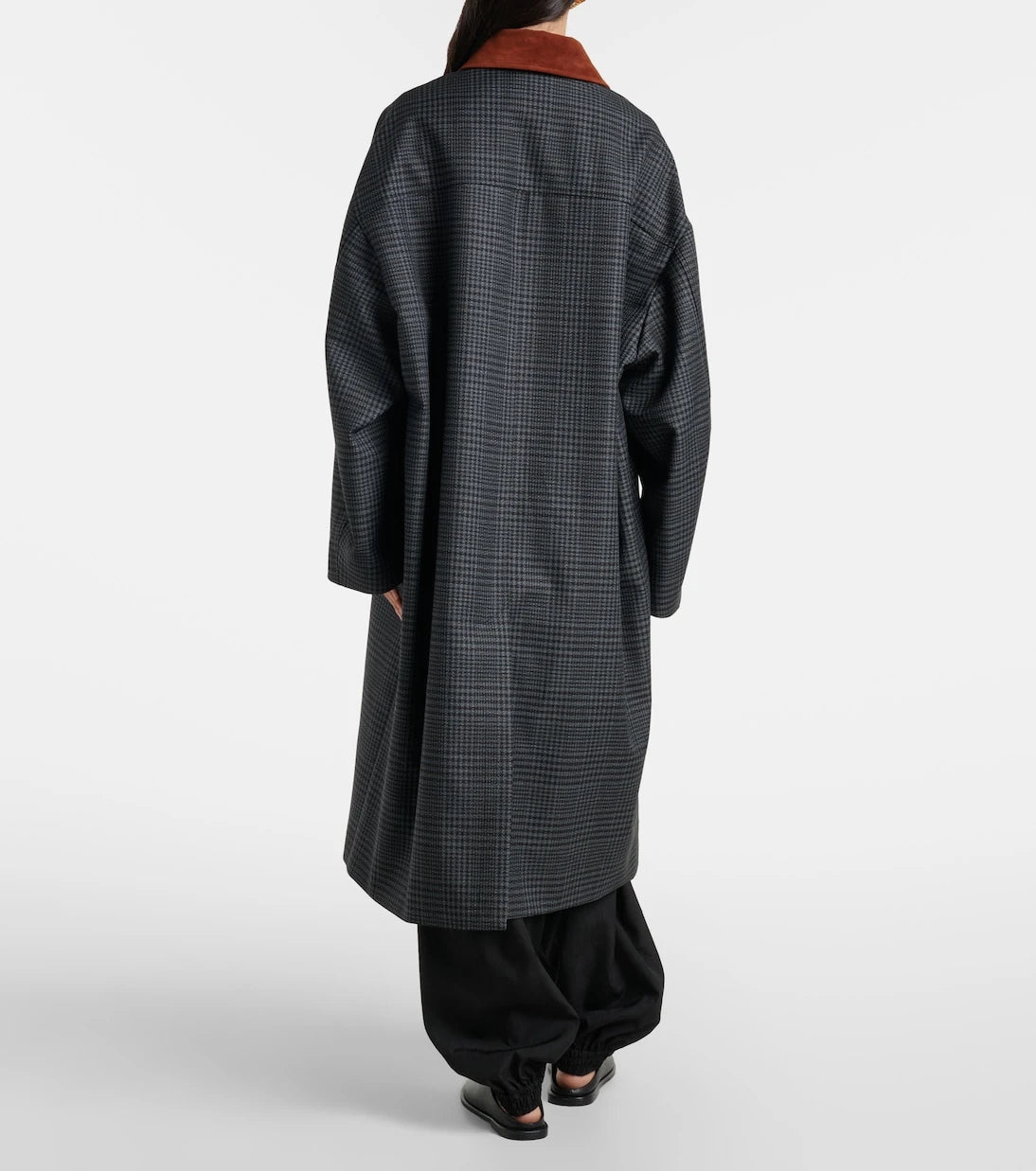 Róhe - Prince of Wales check virgin wool coat
