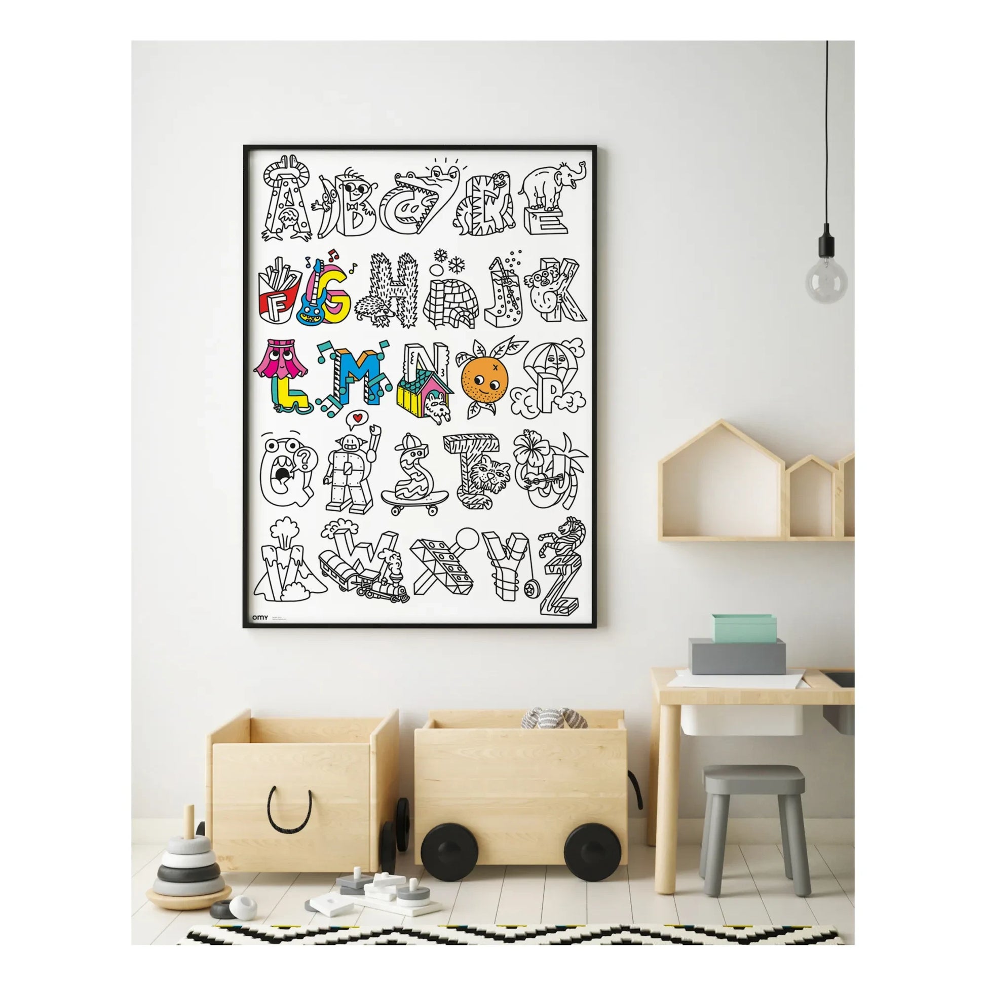 Omy - Giant ABC Colouring Poster